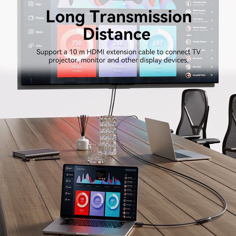 Vention DP to HDMI 4K@60Hz Converter - 0.15M (Black) (HBZBB)