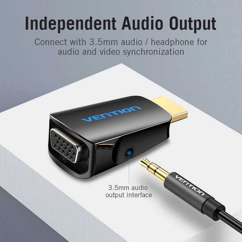 Vention HDMI to VGA Converter with 3.5mm Audio (AIDB0)