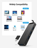 Vention 5-in-1 USB 3.0 Hub - USB-A to USB 3.0 x 4 + Micro-B 
