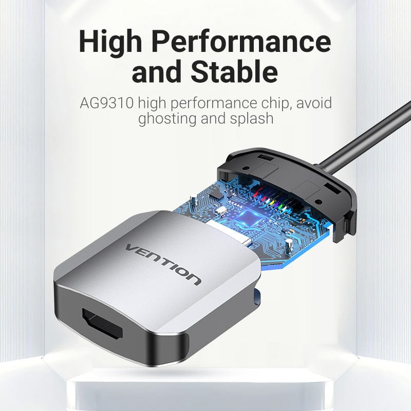 Vention USB-C to HDMI Converter 0.15M Gray Aluminum Alloy Type (TDEHB)