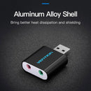 Vention USB External Sound Card Black Metal Type (VAB-S17-B)