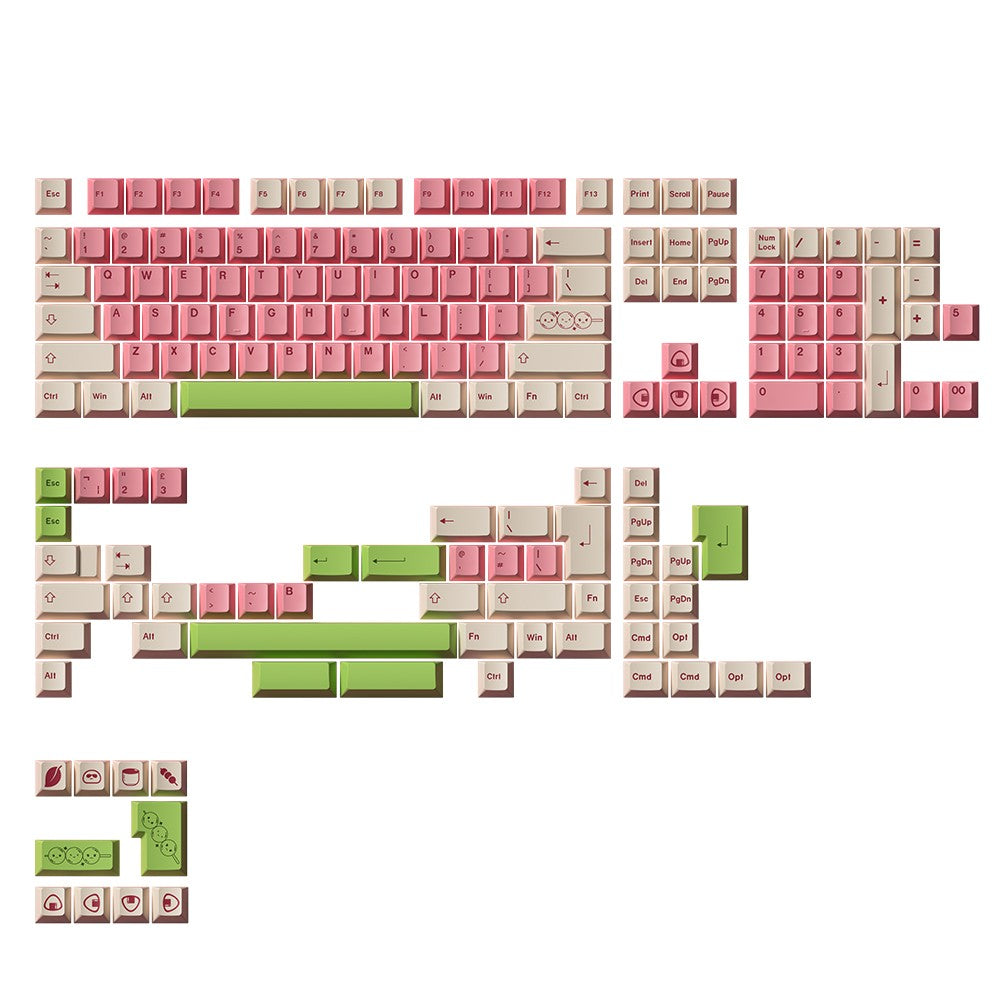 Akko Mochi & Dango Keycap Set 170-Keys