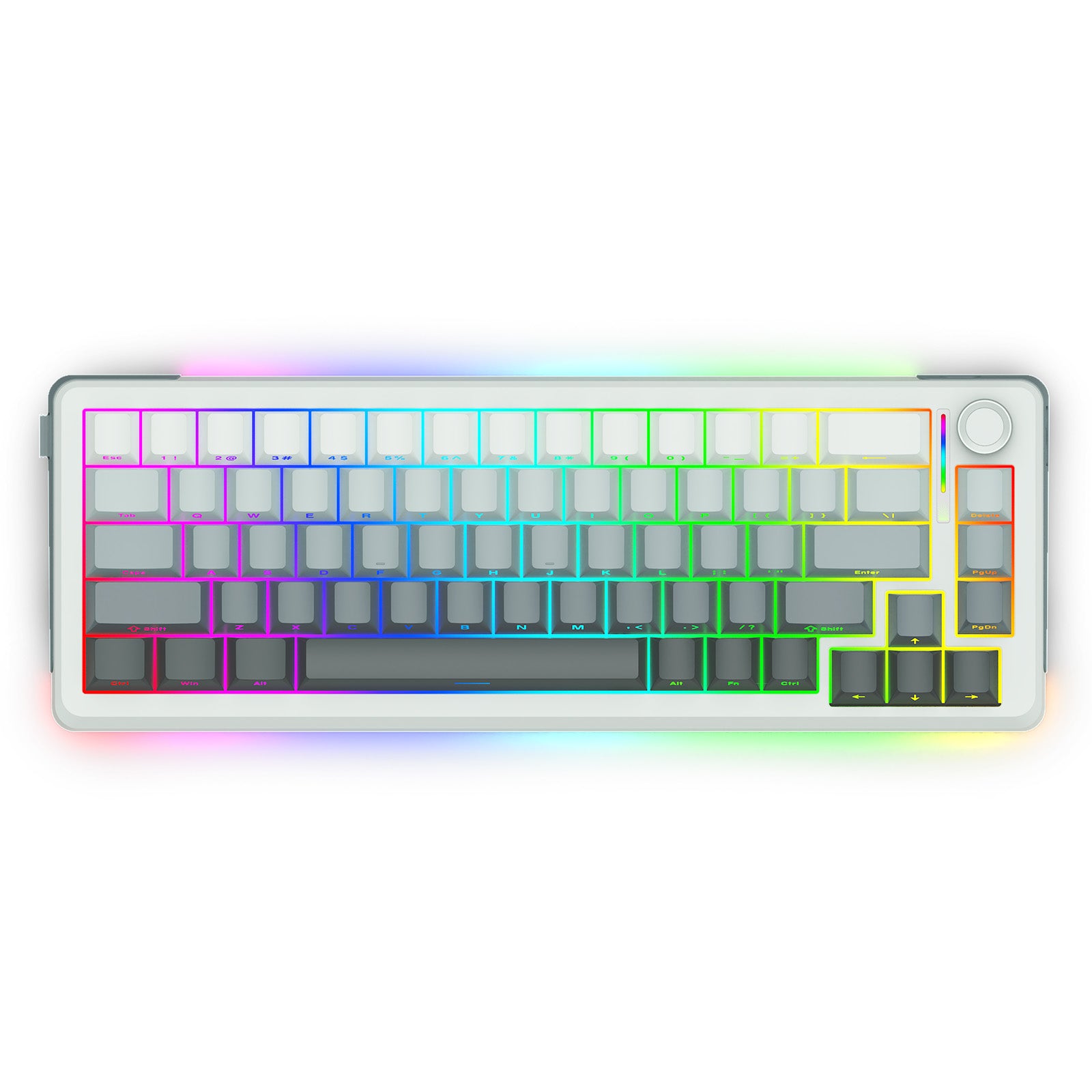 E-Yooso Z-68 Tri-Mode RGB 67 Keys Mechanical Keyboard Gradient Grey (Silverwood Switch)