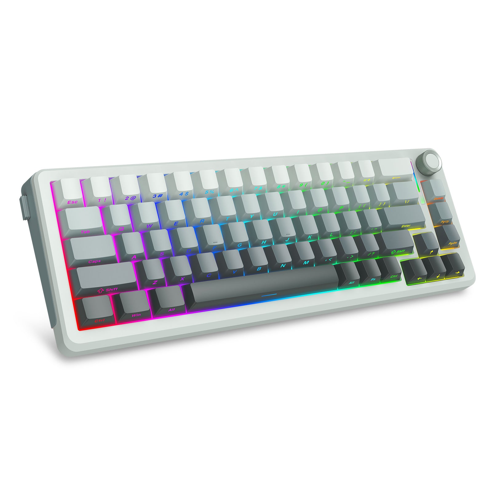 E-Yooso Z-68 Tri-Mode RGB 67 Keys Mechanical Keyboard Gradient Grey (Silverwood Switch)