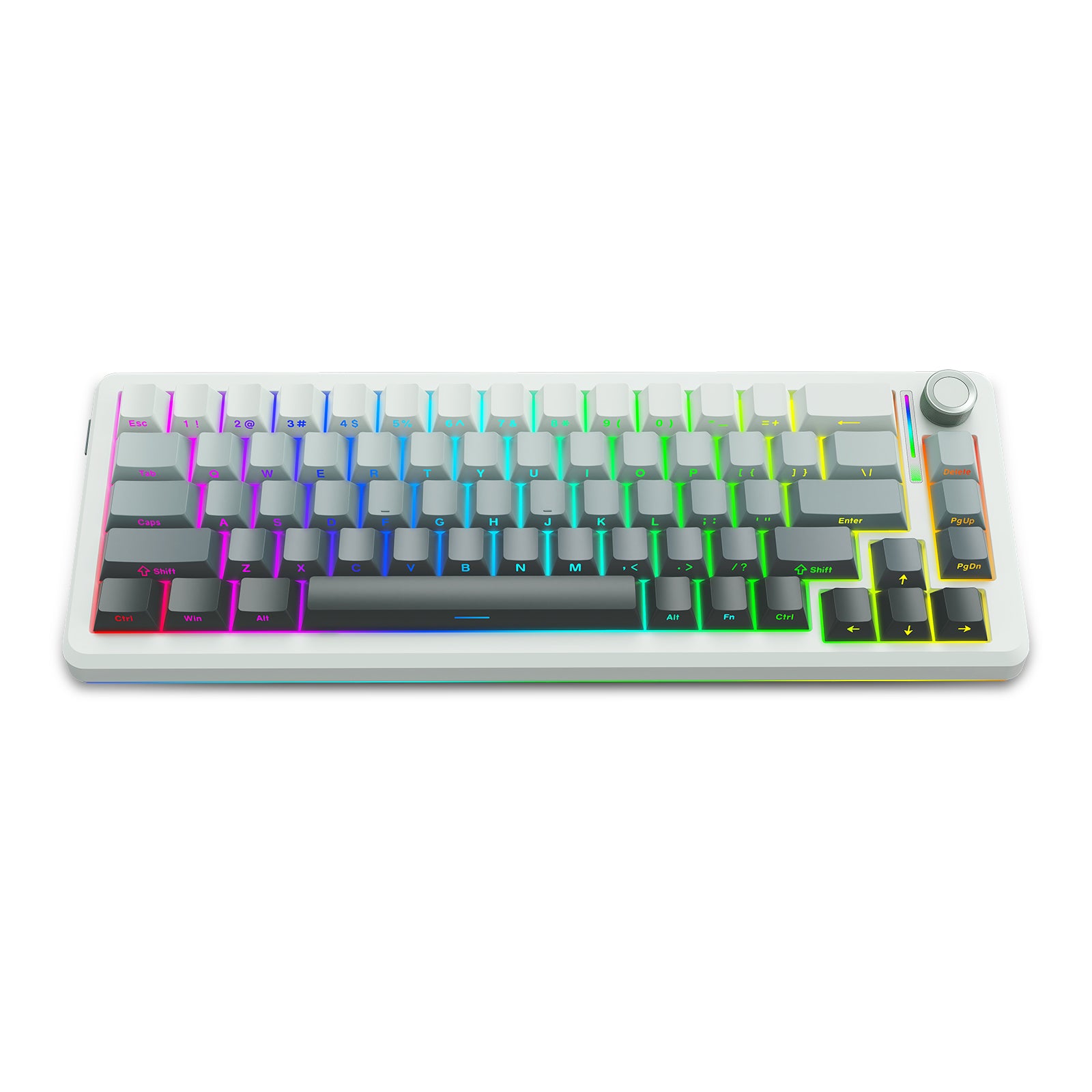 E-Yooso Z-68 Tri-Mode RGB 67 Keys Mechanical Keyboard Gradient Grey (Silverwood Switch)