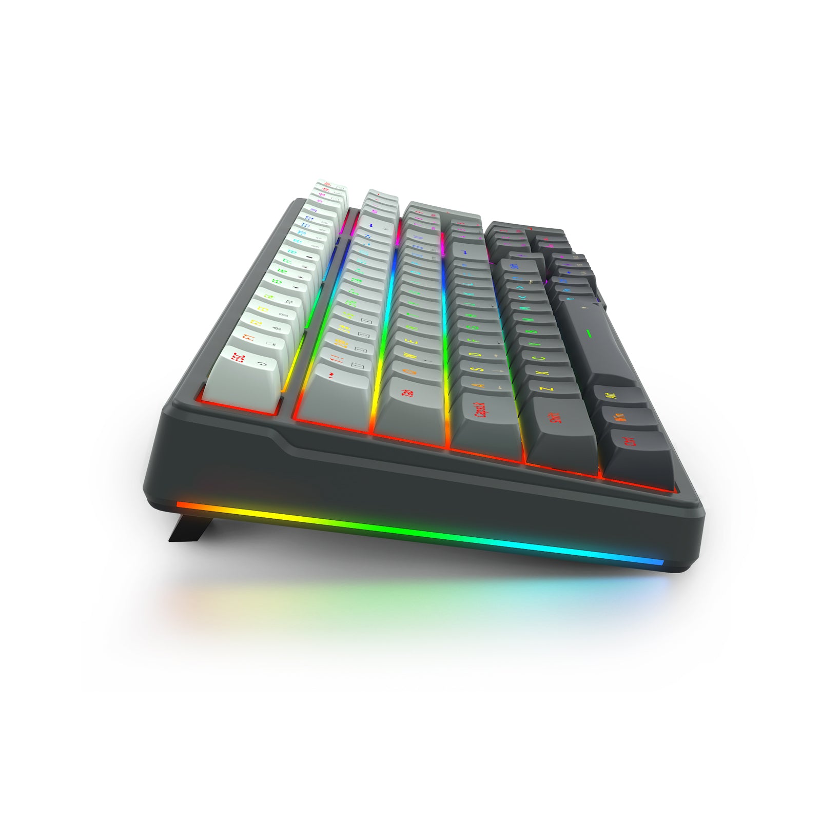 E-Yooso HZ-99 RGB 99-Keys Wired Hot-Swappable Mechanical Keyboard Gradient Grey (Magnetic Switch)