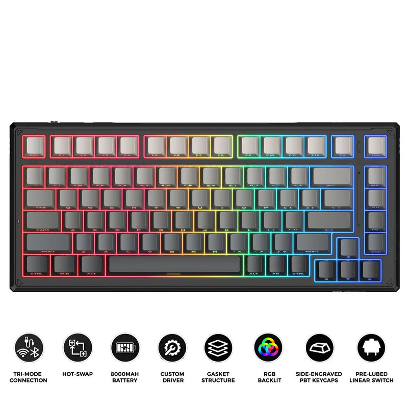 Onikuma G83 83-Key RGB Tri-Mode Hot-Swappable Mechanical Keyboard (Magnetic Switch)