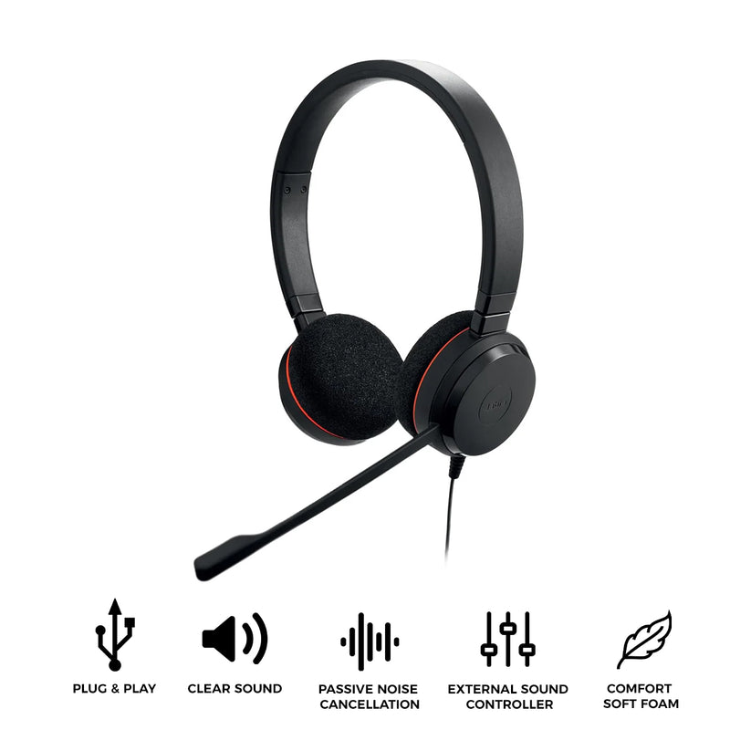 Jabra Evolve 20 Stereo MS USB-C/A Headset