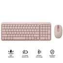 Logitech MK250 Compact Wireless Mouse and Keyboard (Rose) (920-013561)