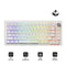 Akko 5075B Plus Air Multi-Mode South-facing RGB Backlight Hot-Swappable Mechanical Keyboard (Akko V3 Piano Pro Switch)