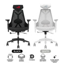 Asus ROG Destrier Core Ergo Gaming Chair with Futuristic Cyborg Aesthetic (Black, White)