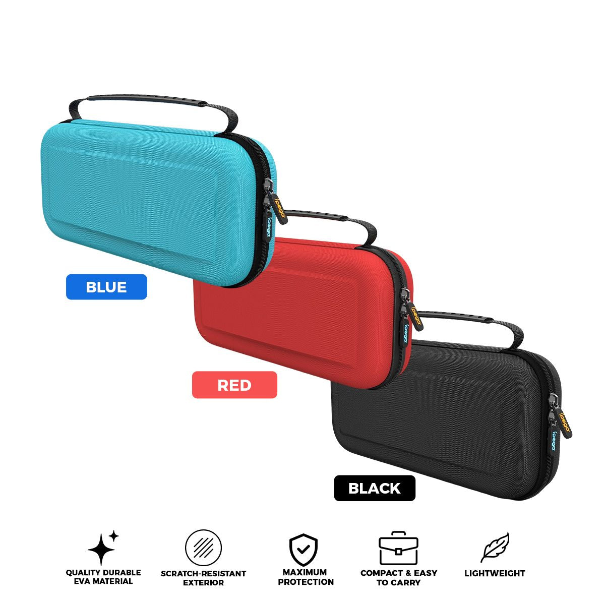 Ipega Hardshell Travel Case for Nintendo Switch 2 (Blue, Red, Black)
