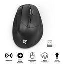Redragon Wireless 2.4Ghz Vertical Ergonomic Mouse (BM-4033)