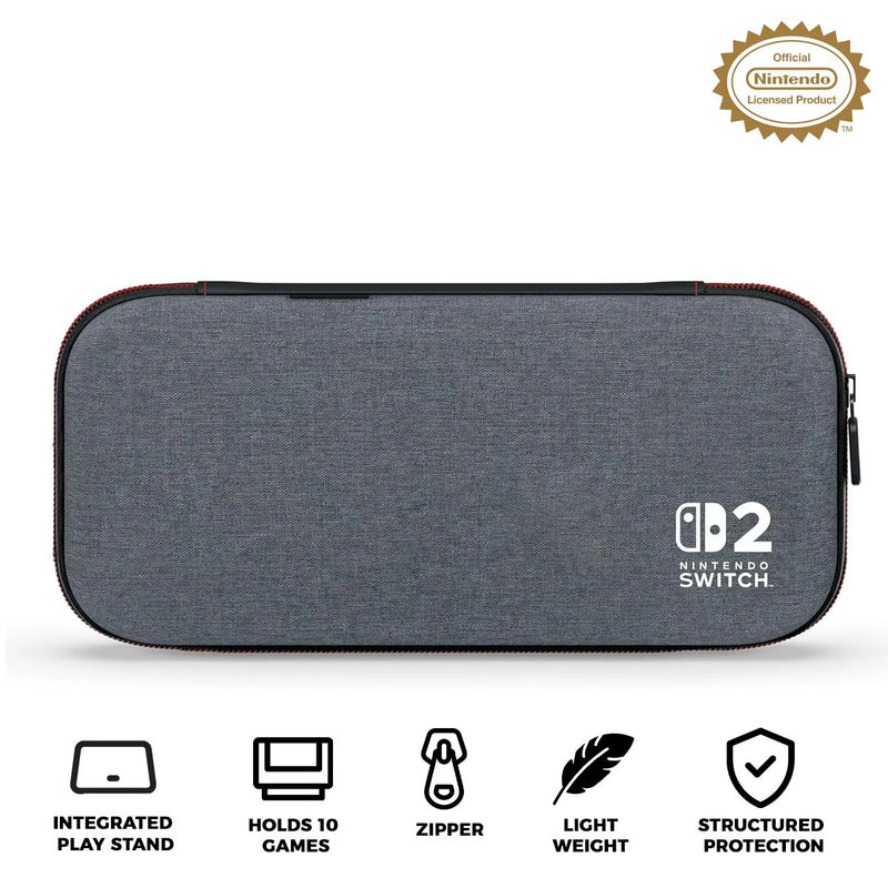 PowerA Slim Case for Nintendo Switch 2 (Dark Heather Grey)