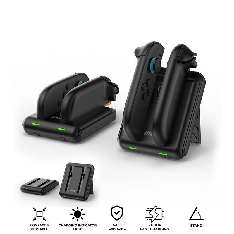 IINE Mini Dual Charge Dock for Nintendo Switch 2 (Black) (L1105)