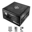 ASRock Steel Legend SL-1000G 1000W 80+ Gold & Cybenetics Platinum ATX 3.1 PCIe 5.1 Full Modular Power Supply (Black)