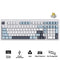 Ajazz AK980 Max RGB Wired 98-Keys Gasket-Mounted Hot-Swappable Mechanical Keyboard (Blue/White/Blue) (Magnetic Grain Switch)