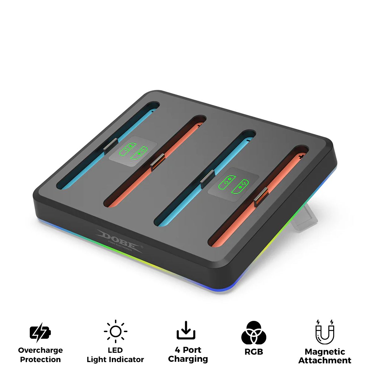Dobe Charging Dock for Nintendo Switch 2 Joy-Pad (Black) TNS-3160