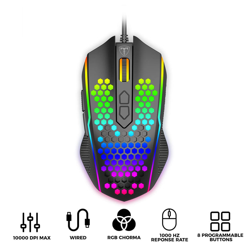 T-Dagger Imperial Lite RGB Lightweight Gaming Mouse (T-TGM310-LIT)