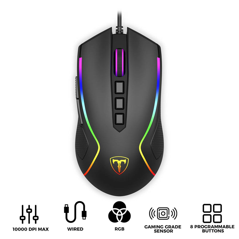 T-Dagger DarkAngel Lite RGB Wired Gaming Mouse (T-TGM209-LIT)