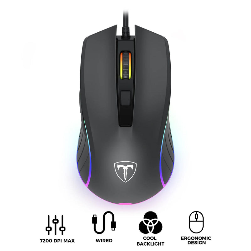 T-Dagger Zephyr Ergonomic Wired Gaming Mouse (T-TGM115)