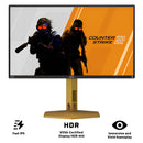 AOC CS25G 24" FHD (1920x1080) IPS 310Hz 0.3Ms Nvidia G-Sync Gaming Monitor with Height / Tilt / Swivel / Pivot Adjustment (Black/Gold)
