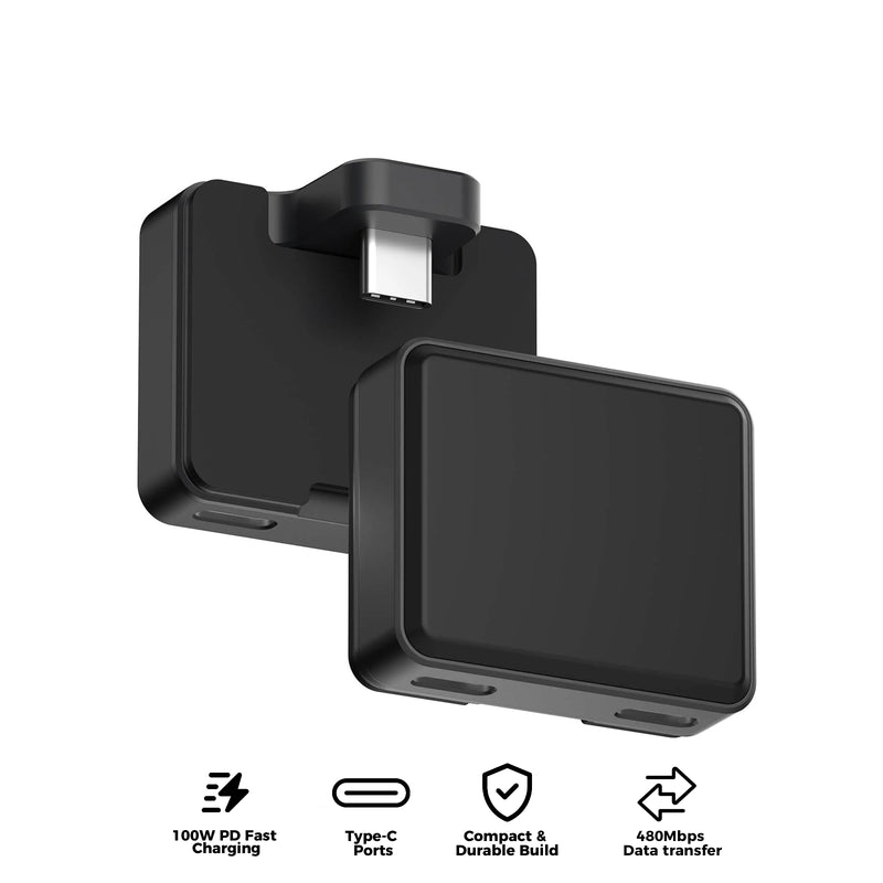 JSAUX USB-C Splitter for Nintendo Switch 2 (Black) (DD0012)