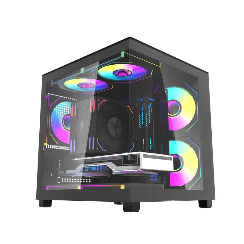 Aigo Apollo A275 Panoramic Glass M-ATX PC Case | DataBlitz