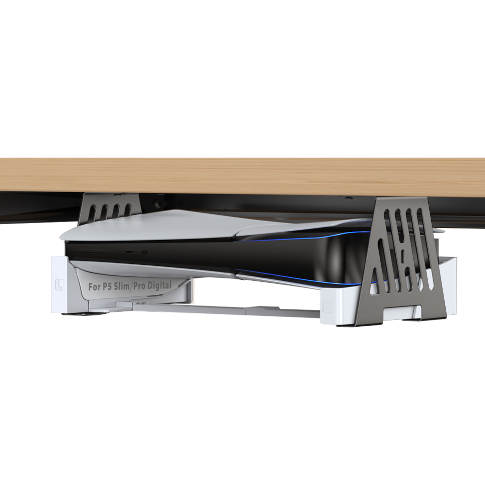 PS5 Under Desk Mount with Horizontal Stand for PS5