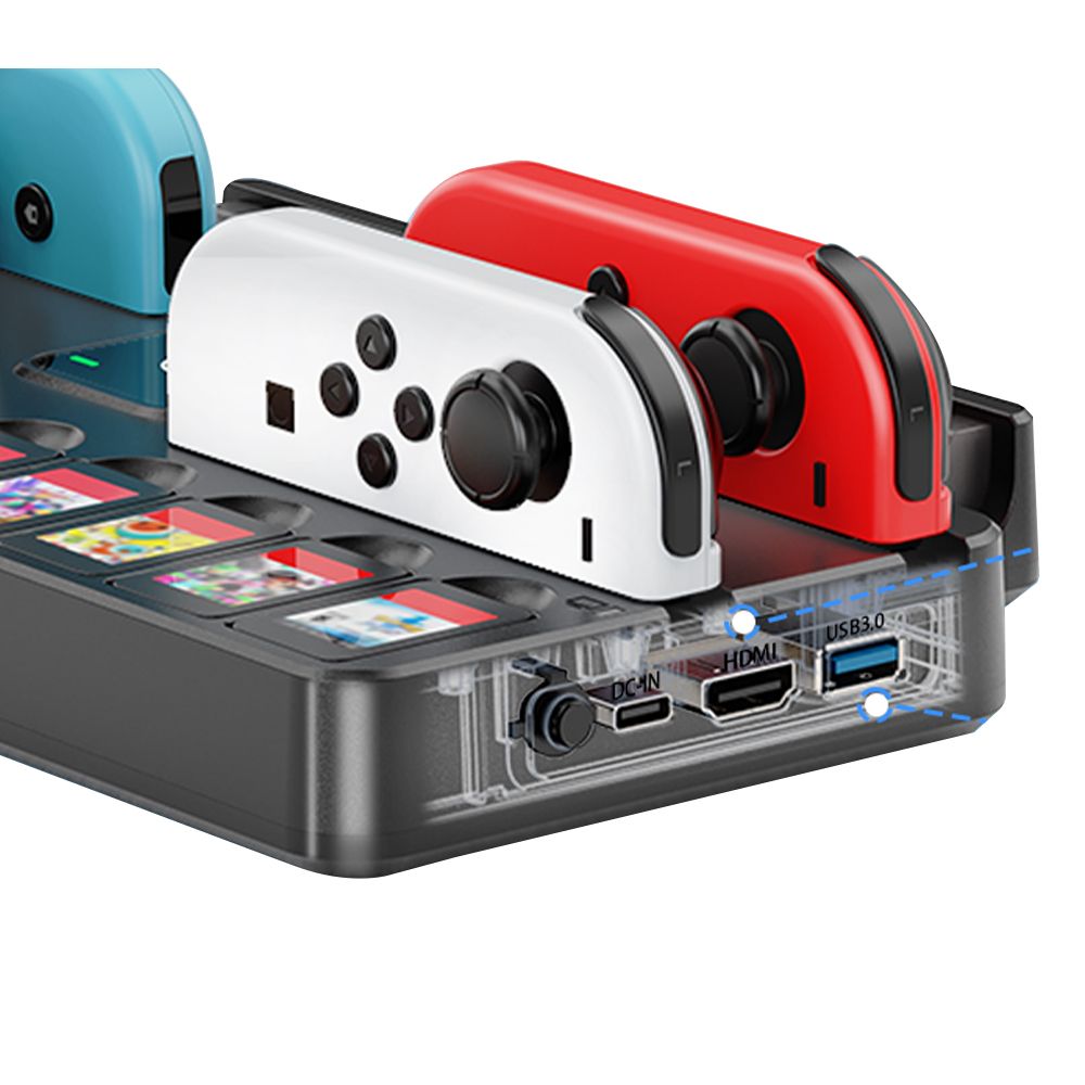 KYTOK TV Dock Station with Wall Mount Kit for Nintendo Switch