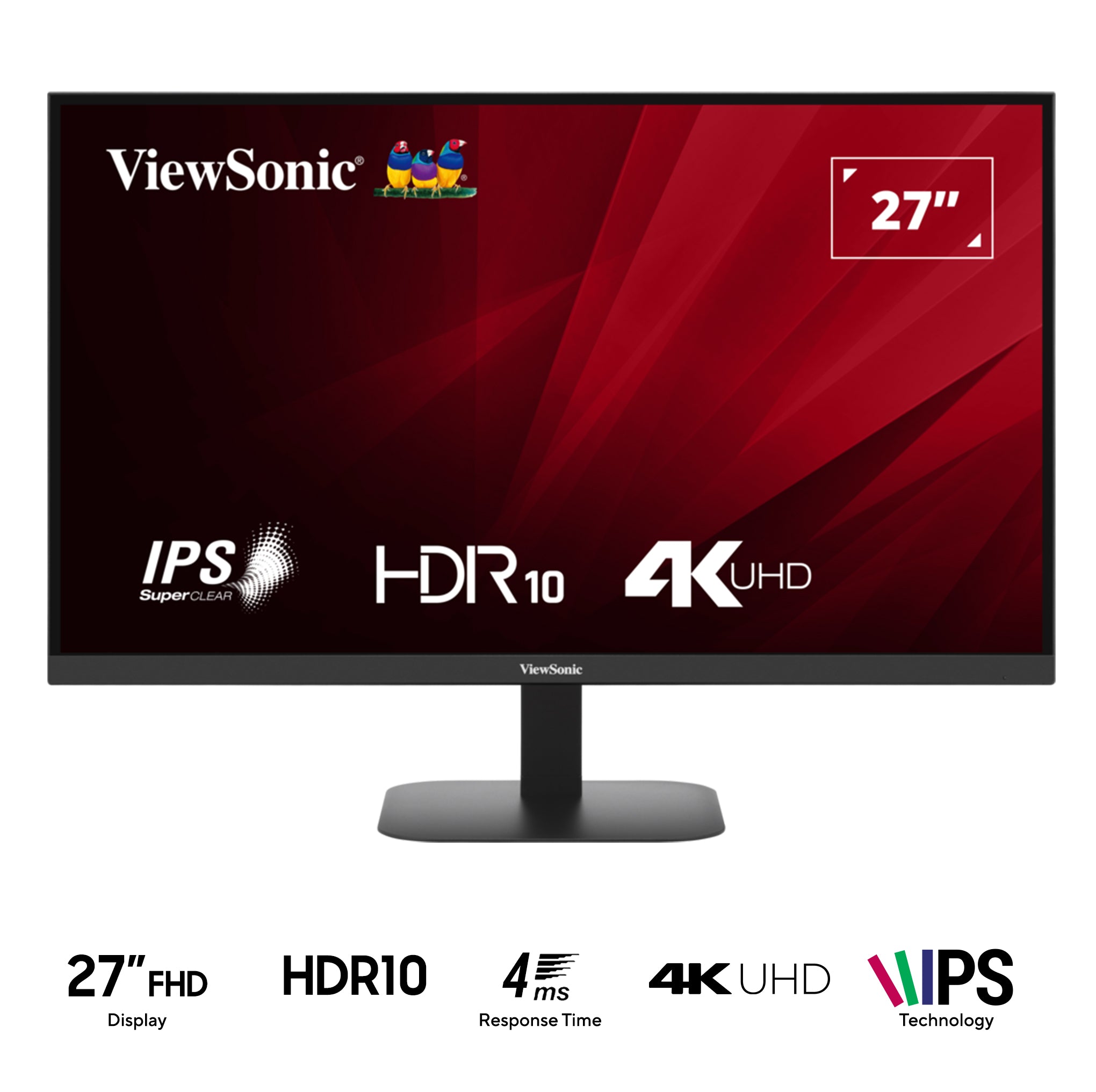 Viewsonic VA2708-4K-MHD 27" 4K UHD (3840x2160) 60Hz 4ms GTG IPS Monitor with Built-in Speakers