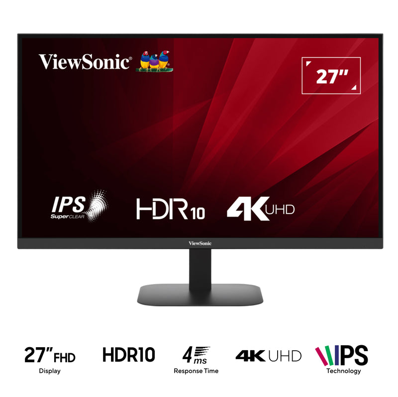 Viewsonic VA2708-4K-MHD 27" 4K UHD (3840x2160) 60Hz 4ms GTG IPS Monitor with Built-in Speakers