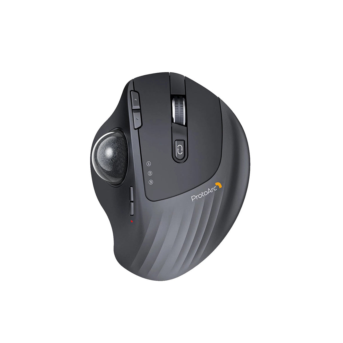 ProtoArc EM01 NL Ergonomic Wireless Trackball Mouse (Black + Grey Ball) (CP014935)