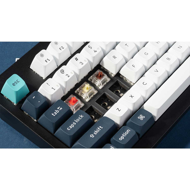 Keychron Q5 Max QMK/VIA Fully Assembled with Knob Hot-Swappable RGB Backlight 96% Wireless Mechanical Keyboard - Carbon Black (Gateron Jupiter Brown Switch, Gateron Jupiter Red Switch, Gateron Jupiter Banana Switch) (Q5M-M3, Q5M-M1, Q5M-M4)