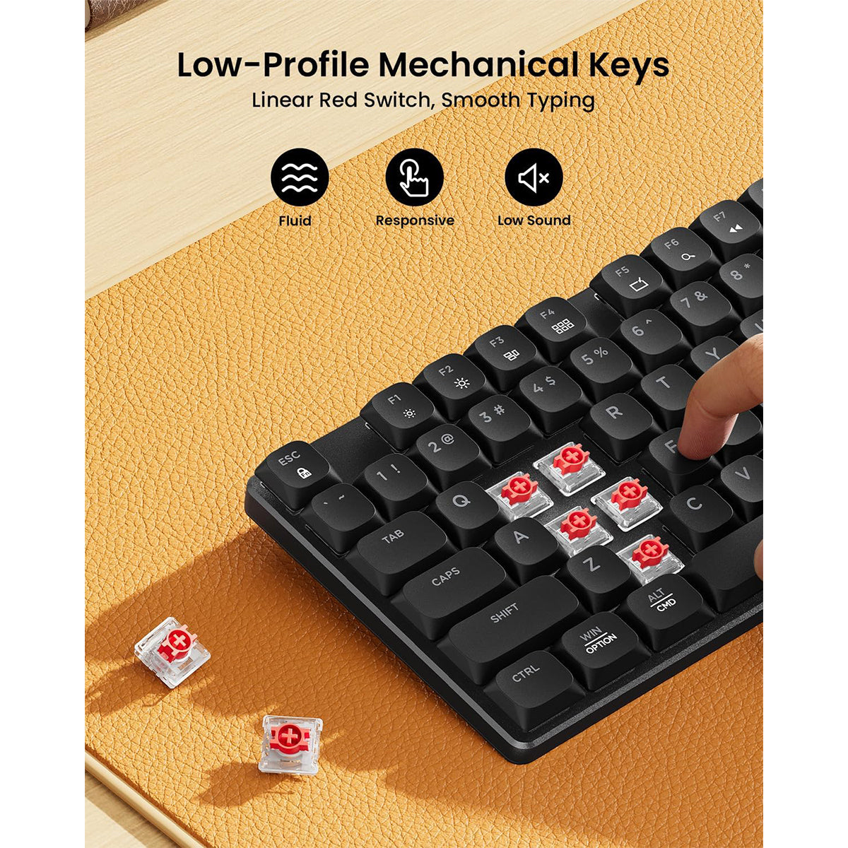 ProtoArc KM310 Mechanical Keyboard and Mouse Combo (Black) (CP016248)