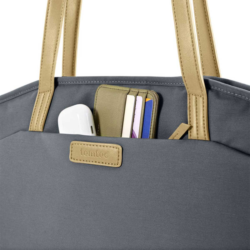 Tomtoc Versatile-T23 Laptop Tote Bag For Up To 16-Inch Macbook Pro (Grayish Blue) (T23L1B1)