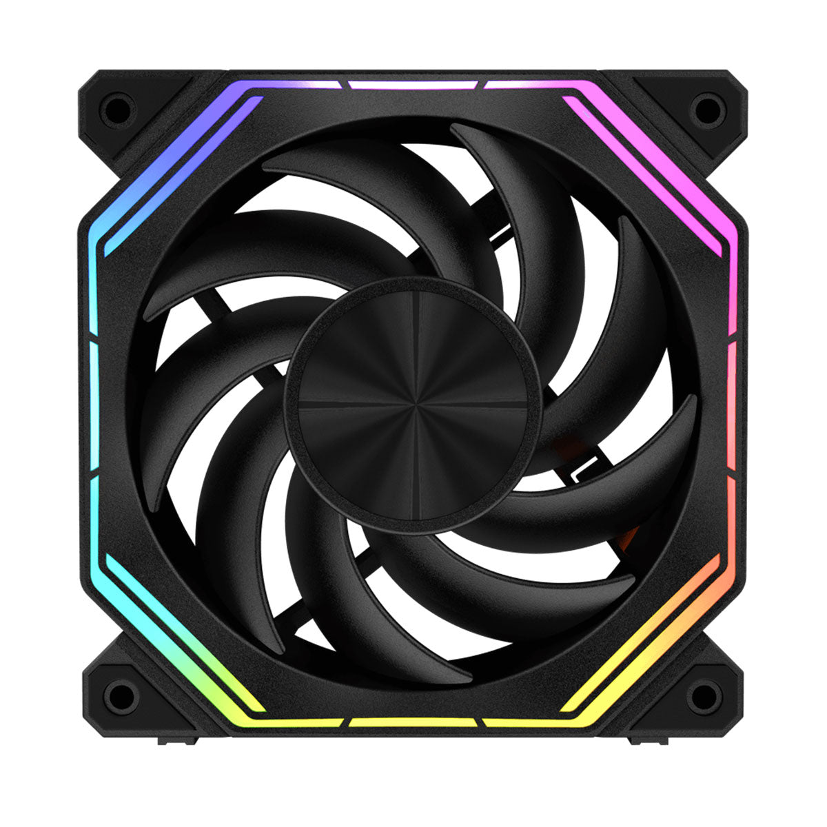 DarkFlash INF34 PWM ARGB Single Cooling Fan (Black, White)