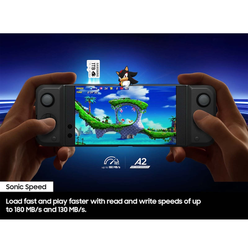 Samsung Pro Plus Sonic The Hedgehog UHS-I 180MB/s Read microSDXC Card with Adapter (512GB, 1TB)