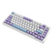 Ajazz AK820 Max RGB Tri-Mode 75% 82-Keys Gasket-mounted Hot Swappable Mechanical Keyboard (Purple/White/Blue) (Magnetic Switch)