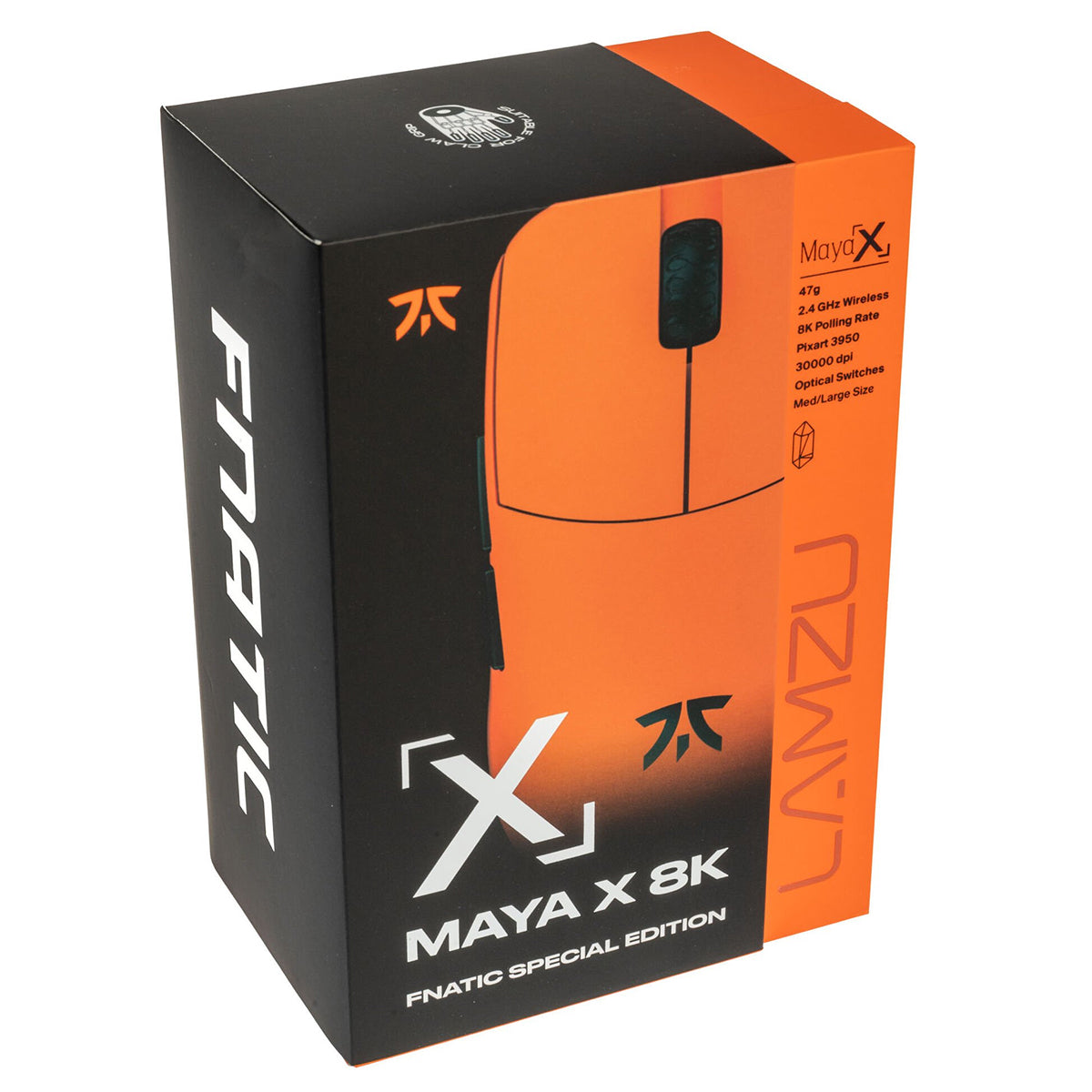 Fnatic x Lamzu MAYA X 8K Wireless Gaming Mouse Fnatic Special Edition