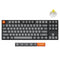 Keychron K8 Max QMK Fully Assembled RGB Backlight Hot-Swappable TKL Wireless Mechanical Keyboard - Black (Super Banana Switch, Super Red Switch)