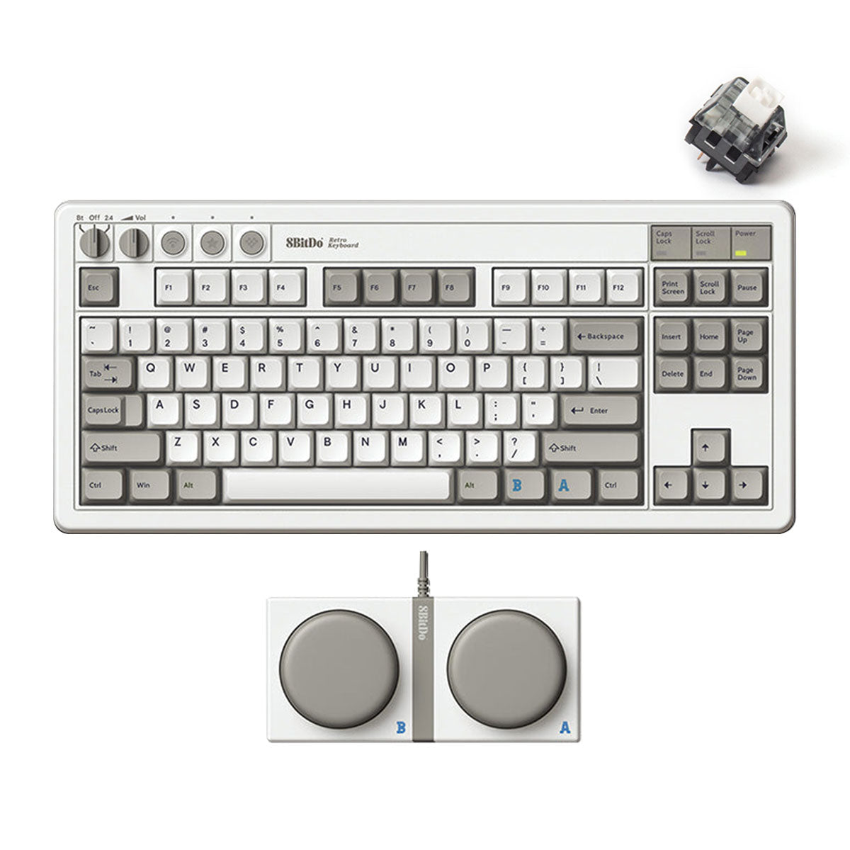 Home All products 8Bitdo Retro Mechanical Keyboard (C64...