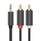 Ugreen 3.5mm Male To 2 RCA Male Audio Cable - Gray (1.5M, 2M, 3M, 5M)