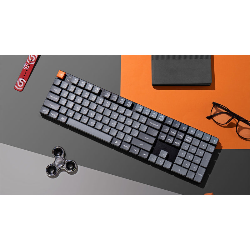 Keychron K5 Max QMK/VIA RGB Backlight Hot-Swappable Wireless Custom Mechanical Keyboard (Low Profile Gateron Mechanical Brown Switch/Red Switch) (K5M-H3, K5M-H1)