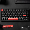 Keychron Lemokey X4 QMK Red Backlight 75% Wired Mechanical Gaming Keyboard - Black-Shine Through Keycap (Brown Switch) (X4-A3)