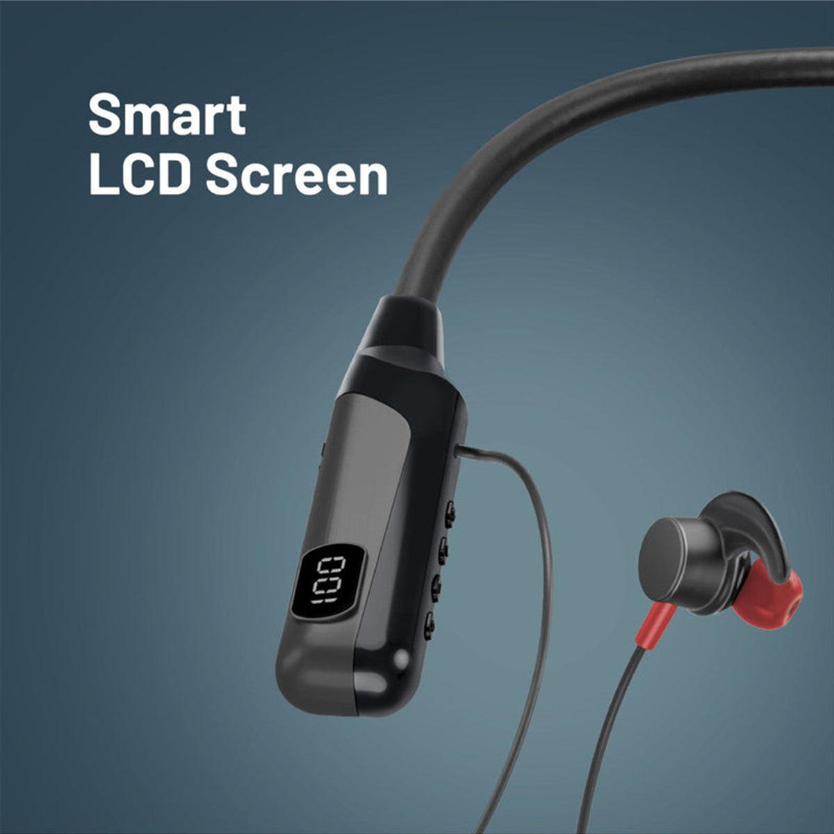 Promate Blend High-Definition Dynamic Wireless Neckband Earphones with TF Card Slot (Black)