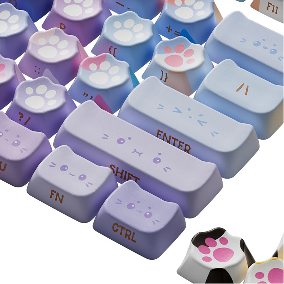 Akko Kitty Paws Keycap Set MAO Profile 142 Keys