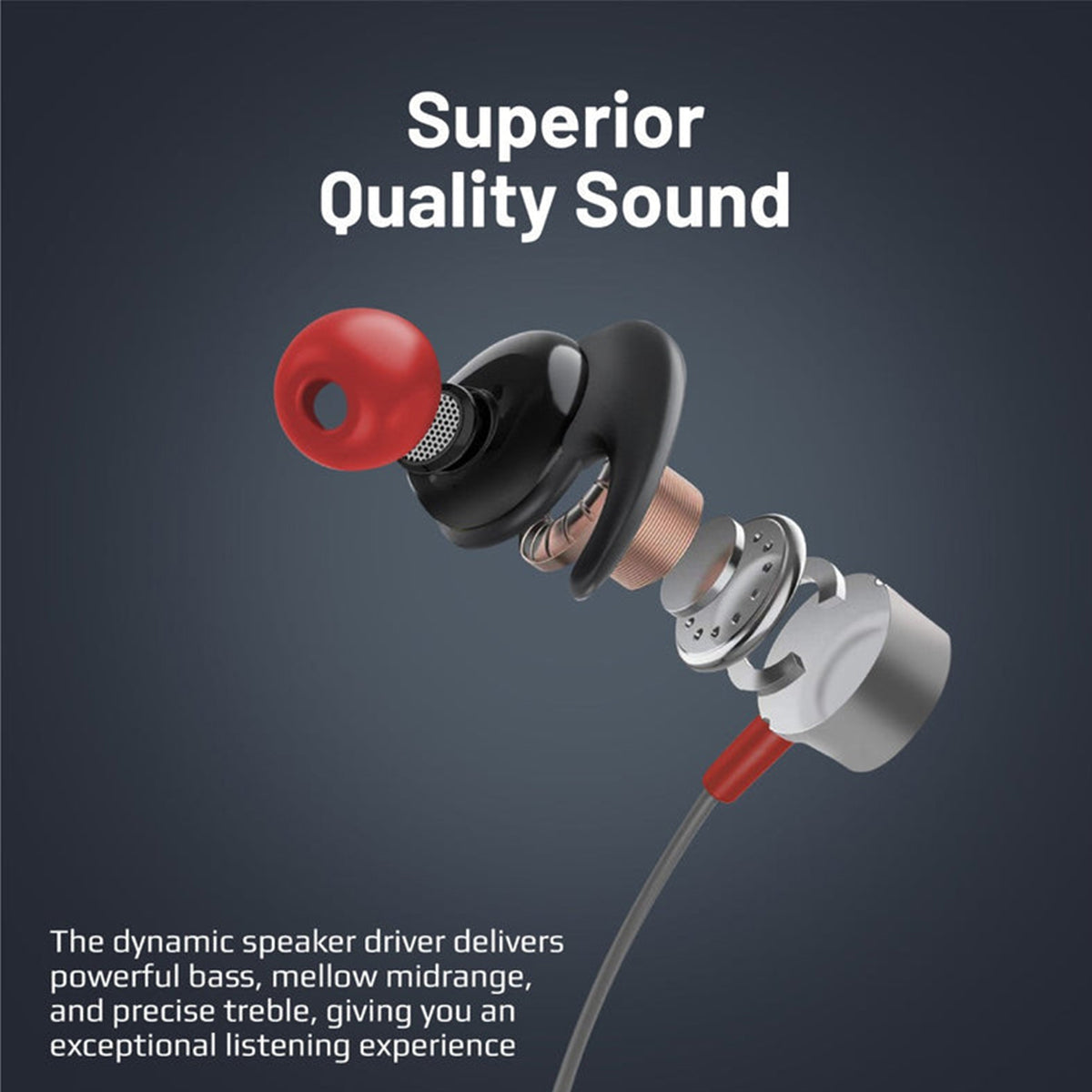 Promate Blend High-Definition Dynamic Wireless Neckband Earphones with TF Card Slot (Black)