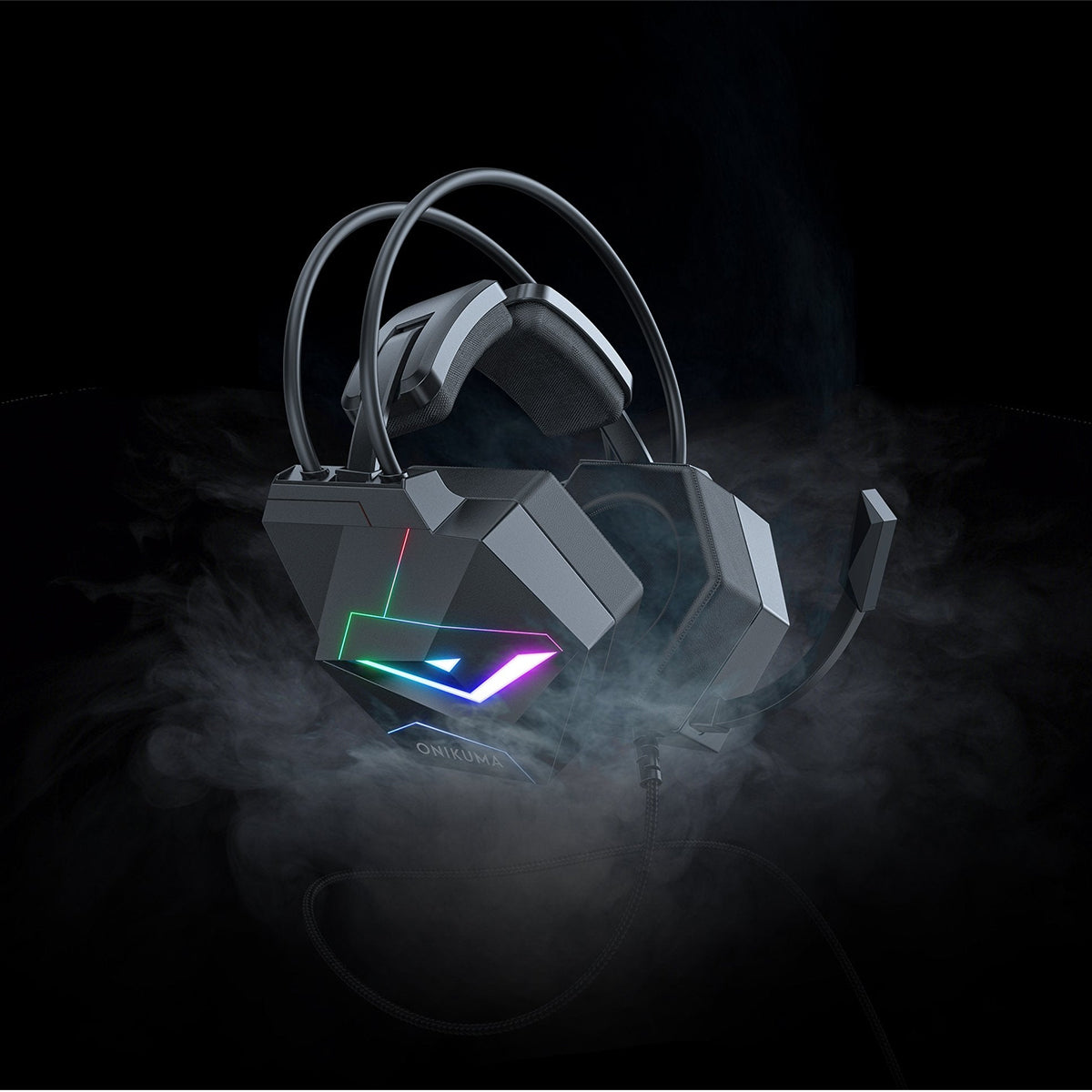 Onikuma X20 7.1 Wired Professional Gaming Headset with Noise Cancellation Microphone (Black)