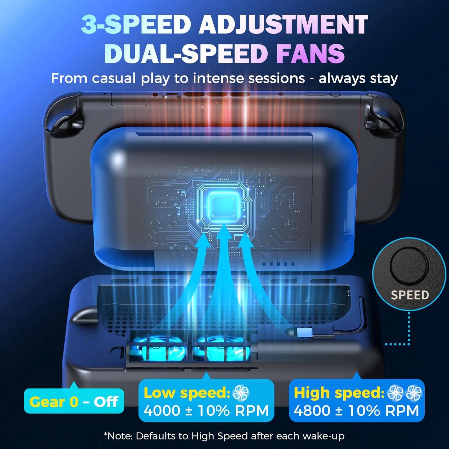 IINE Dock-Synced Auto Cooling Fan for Nintendo Switch 2 (L1259)
